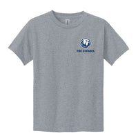 Load image into Gallery viewer, The Citadel Bulldog, Youth Heavy Cotton™ 100% Cotton T-Shirt - Gray
