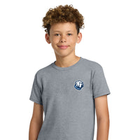 Load image into Gallery viewer, The Citadel, Bulldog, Youth Heavy Cotton™ 100% Cotton T-Shirt - Gray
