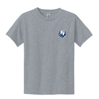 Load image into Gallery viewer, The Citadel, Bulldog, Youth Heavy Cotton™ 100% Cotton T-Shirt - Gray
