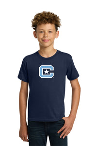 Load image into Gallery viewer, The Citadel, C Star, Youth Heavy Cotton™ 100% Cotton T-Shirt - Navy
