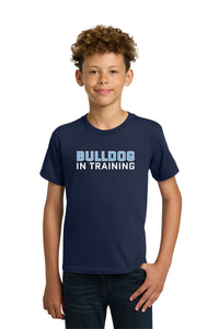 Load image into Gallery viewer, The Citadel, Bulldog In Training, Youth Heavy Cotton™ 100% Cotton T-Shirt - Navy
