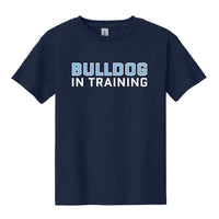 Load image into Gallery viewer, The Citadel, Bulldog In Training, Youth Heavy Cotton™ 100% Cotton T-Shirt - Navy
