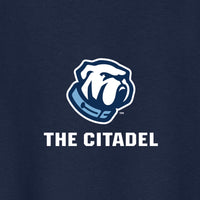 Load image into Gallery viewer, The Citadel Bulldog, Youth Heavy Cotton™ 100% Cotton T-Shirt - Navy
