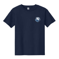 Load image into Gallery viewer, The Citadel, Bulldog, Youth Heavy Cotton™ 100% Cotton T-Shirt - Navy
