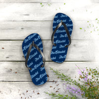 Load image into Gallery viewer, The Citadel, Script Patterned Flip Flops
