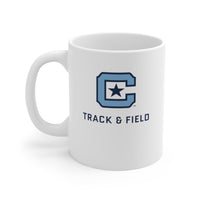 Load image into Gallery viewer, The Citadel Block C Logo, Sports Track &amp; Field, Ceramic Mug 11oz

