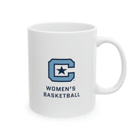 Load image into Gallery viewer, The Citadel Block C Logo, Sports Women&#39;s Basketball, Ceramic Mug 11oz
