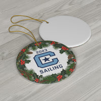 Load image into Gallery viewer, The Citadel, Club Sports, Sailing, 2023 Ceramic Ornament
