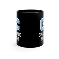 Load image into Gallery viewer, The Citadel Block C Logo, Club Sports Sailing Mom, Black Mug, 11oz
