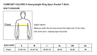 Load image into Gallery viewer, The Citadel C, Club Sports - Sailing, Comfort Colors Heavyweight Ring Spun Pocket T - Shirt - Size Chart
