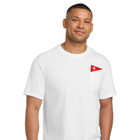 Load image into Gallery viewer, The Citadel C, Club Sports - Sailing, Comfort Colors Heavyweight Ring Spun Pocket T - Shirt - White
