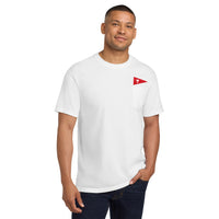 Load image into Gallery viewer, The Citadel C, Club Sports - Sailing, Comfort Colors Heavyweight Ring Spun Pocket T - Shirt - White
