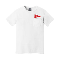 Load image into Gallery viewer, The Citadel C, Club Sports - Sailing, Comfort Colors Heavyweight Ring Spun Pocket T - Shirt - White
