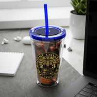Load image into Gallery viewer, The Citadel, Ring Bezel, (Customized with your year), Sunsplash Tumbler with Straw, 16oz
