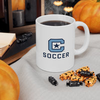 Load image into Gallery viewer, The Citadel Block C Logo, Sports Soccer, Ceramic Mug 11oz

