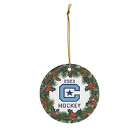 Load image into Gallery viewer, The Citadel, Club Sports, Hockey, 2023 Ceramic Ornament
