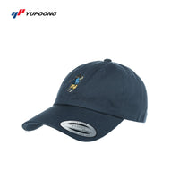 Load image into Gallery viewer, The Citadel, Spike the golfer, Yupoong Adult Low-Profile Cotton Twill Dad Cap- Navy
