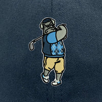 Load image into Gallery viewer, The Citadel, Spike the golfer, Yupoong Adult Low-Profile Cotton Twill Dad Cap- Navy
