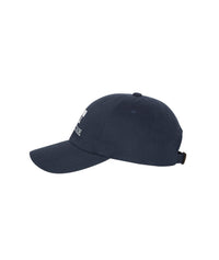 Load image into Gallery viewer, The Citadel, Big Red, Palm tree, Yupoong Adult Low-Profile Cotton Twill Dad Cap - Navy
