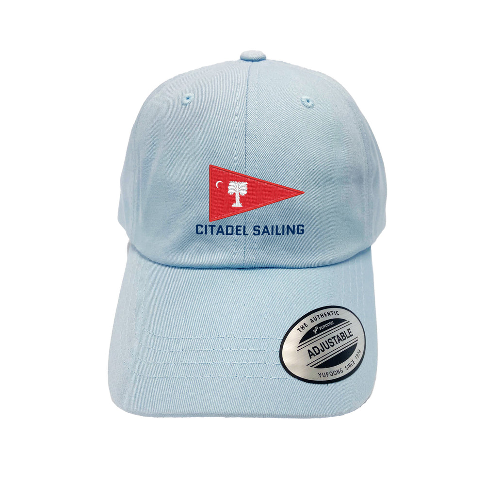 The Citadel, Club Sports - Sailing Yupoong Adult Low-Profile Cotton Twill Dad Cap- Light Blue