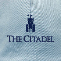 Load image into Gallery viewer, The Citadel, Barracks, Yupoong Adult Low-Profile Cotton Twill Dad Cap- Light Blue

