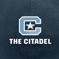 Load image into Gallery viewer, The Citadel, C Star, Yupoong Adult Low-Profile Cotton Twill Dad Cap
