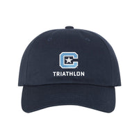 Load image into Gallery viewer, The Citadel,Club Sports - Triathlon, C Star, Yupoong Adult Low-Profile Cotton Twill Dad Cap
