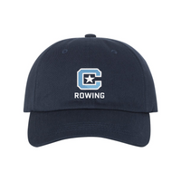 Load image into Gallery viewer, The Citadel,Club Sports, Rowing, C Star, Yupoong Adult Low-Profile Cotton Twill Dad Cap - Navy
