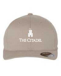 Load image into Gallery viewer, The Citadel, Barracks, Flexfit - Cotton Blend Cap Khaki
