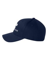 Load image into Gallery viewer, The Citadel, Palm Tree, Flexfit - Cotton Blend Cap Navy
