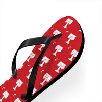 Load image into Gallery viewer, The Citadel, Big Red pattern, Flip Flops
