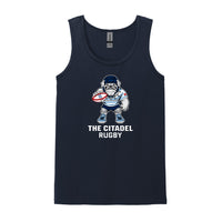 Load image into Gallery viewer, The Citadel, Club Sport - Rugby, Spike Rugby, Softstyle® Tank Top - Navy
