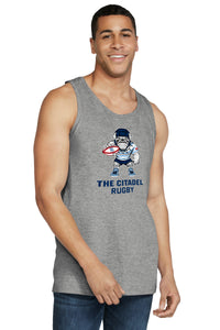Load image into Gallery viewer, The Citadel, Club Sport - Rugby, Spike Rugby, Softstyle® Tank Top - Sport Grey
