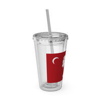 Load image into Gallery viewer, The Citadel, Big Red Flag, Sunsplash Tumbler with Straw, 16oz
