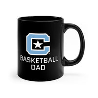 Load image into Gallery viewer, The Citadel Block C Logo, Sports Basketball Dad, Black Mug, 11oz
