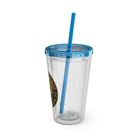 Load image into Gallery viewer, The Citadel, Ring Bezel, (Customized with your year), Sunsplash Tumbler with Straw, 16oz
