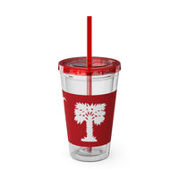 Load image into Gallery viewer, The Citadel, Big Red Flag, Sunsplash Tumbler with Straw, 16oz
