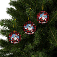 Load image into Gallery viewer, The Citadel, Santa Spike, Ceramic Ornaments, 2-Side Print, Circle  3pcs
