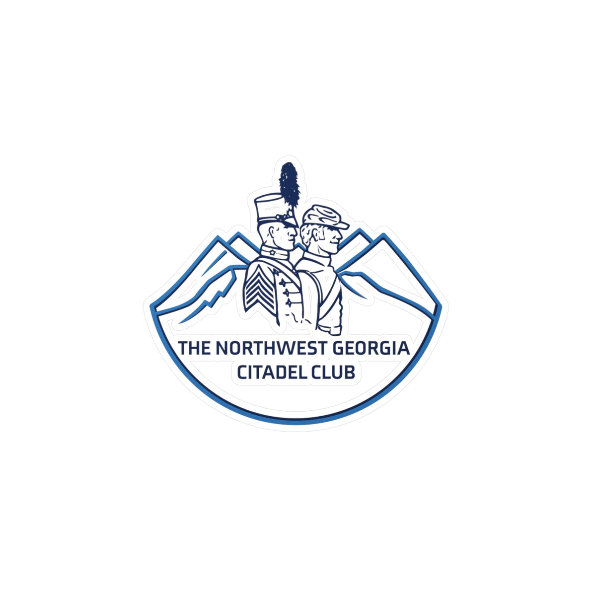 The Citadel, Alumni Club, The Northwest Georgia, Transparent Outdoor Stickers, Kiss-Cut Vinyl Decals