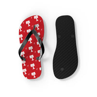 Load image into Gallery viewer, The Citadel, Big Red pattern, Flip Flops
