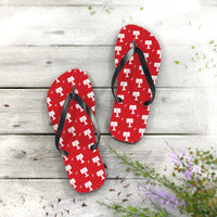Load image into Gallery viewer, The Citadel, Big Red pattern, Flip Flops
