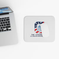 Load image into Gallery viewer, The Citadel, Alumni Club, Washington D.C. Club Logo, Light Blue Mouse Pad (Rectangle)
