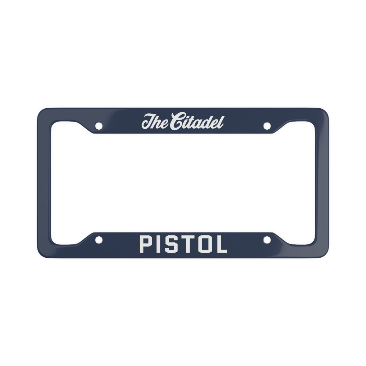 The Citadel, Word Mark, Club Sports, Pistol License Plate Frame