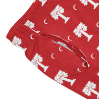 Load image into Gallery viewer, The Citadel, Big Red Pattern, Swim Trunks
