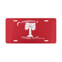 Load image into Gallery viewer, The Citadel, Citadel Club, Summerville, Vanity Plate - Red

