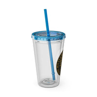 Load image into Gallery viewer, The Citadel, Ring Bezel, (Customized with your year), Sunsplash Tumbler with Straw, 16oz
