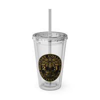 Load image into Gallery viewer, The Citadel, Ring Bezel, (Customized with your year), Sunsplash Tumbler with Straw, 16oz
