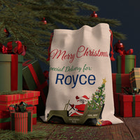 Load image into Gallery viewer, The Citadel, Santa Spike Jeep, Personalized Large Gift Bag
