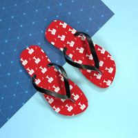 Load image into Gallery viewer, The Citadel, Big Red pattern, Flip Flops
