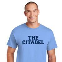 Load image into Gallery viewer, The Citadel, DryBlend® 50 Cotton/50 Poly T-ShirtT-Shirt- Carolina blue
